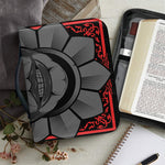 Scary Joker Card Print Leather Bible Cover