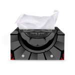 Scary Joker Card Print Leather Tissue Box Cover
