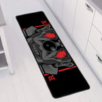 Scary Joker Card Print Long Kitchen Mat