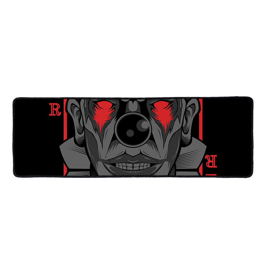 Scary Joker Card Print Long Kitchen Mat