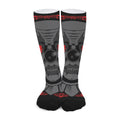 Scary Joker Card Print Long Socks