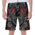 Scary Joker Card Print Men's Beach Shorts