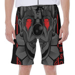 Scary Joker Card Print Men's Beach Shorts