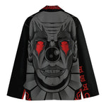 Scary Joker Card Print Men's Blazer