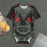 Scary Joker Card Print Men's Bodysuit