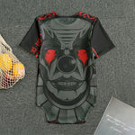 Scary Joker Card Print Men's Bodysuit