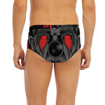Scary Joker Card Print Men's Briefs