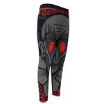 Scary Joker Card Print Men's Compression Pants