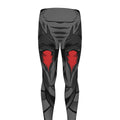 Scary Joker Card Print Men's Leggings