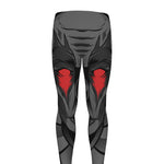 Scary Joker Card Print Men's leggings