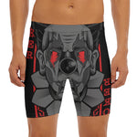 Scary Joker Card Print Men's Long Boxer Briefs