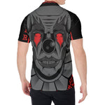 Scary Joker Card Print Men's Shirt
