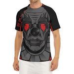 Scary Joker Card Print Men's Short Sleeve Rash Guard