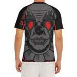 Scary Joker Card Print Men's Short Sleeve Rash Guard