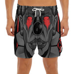 Scary Joker Card Print Men's Split Running Shorts