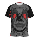 Scary Joker Card Print Men's Sports T-Shirt