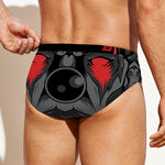 Scary Joker Card Print Men's Swim Briefs