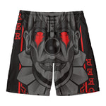 Scary Joker Card Print Men's Swim Trunks