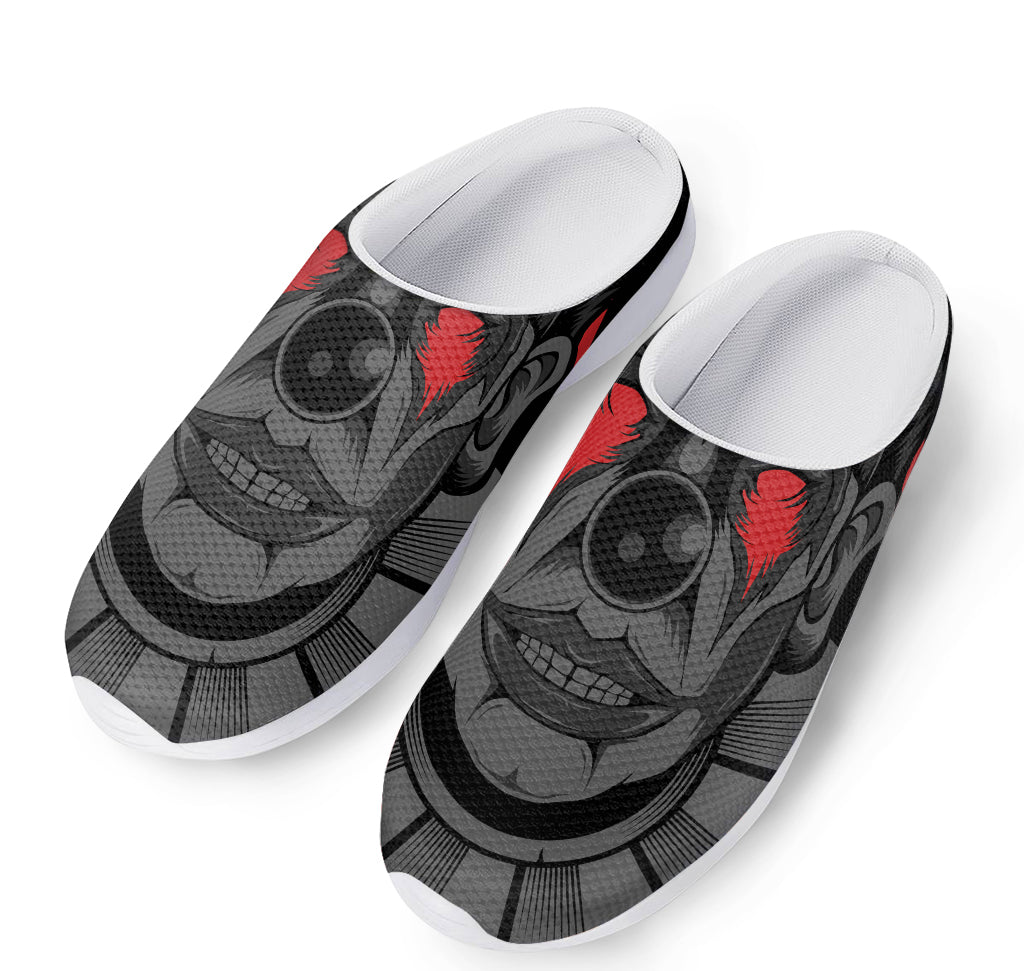 Scary Joker Card Print Mesh Casual Shoes