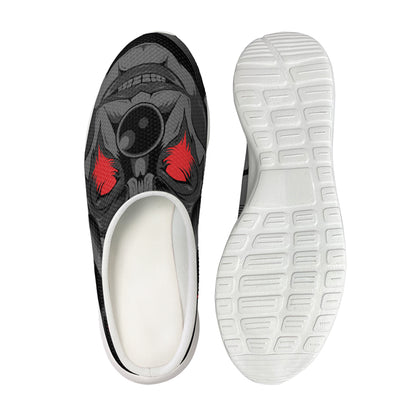 Scary Joker Card Print Mesh Casual Shoes