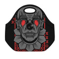 Scary Joker Card Print Neoprene Lunch Bag