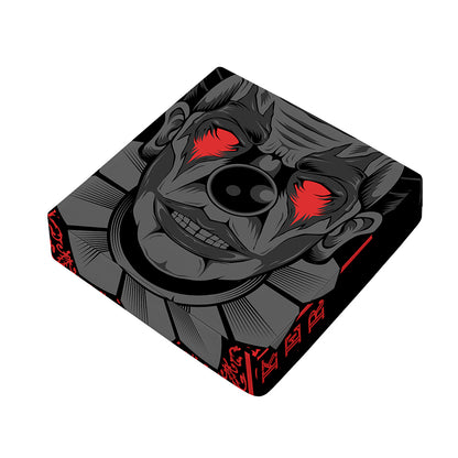 Scary Joker Card Print Outdoor Seat Cushion Cover