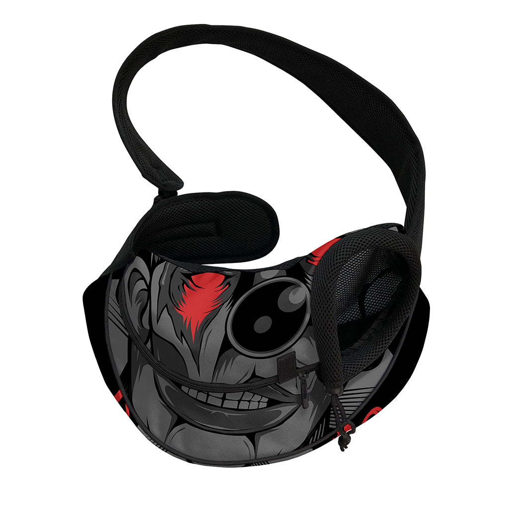 Scary Joker Card Print Pet Sling Carrier