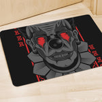 Scary Joker Card Print Polyester Doormat