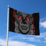 Scary Joker Card Print Polyester Flag