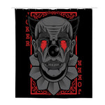 Scary Joker Card Print Polyester Shower Curtain