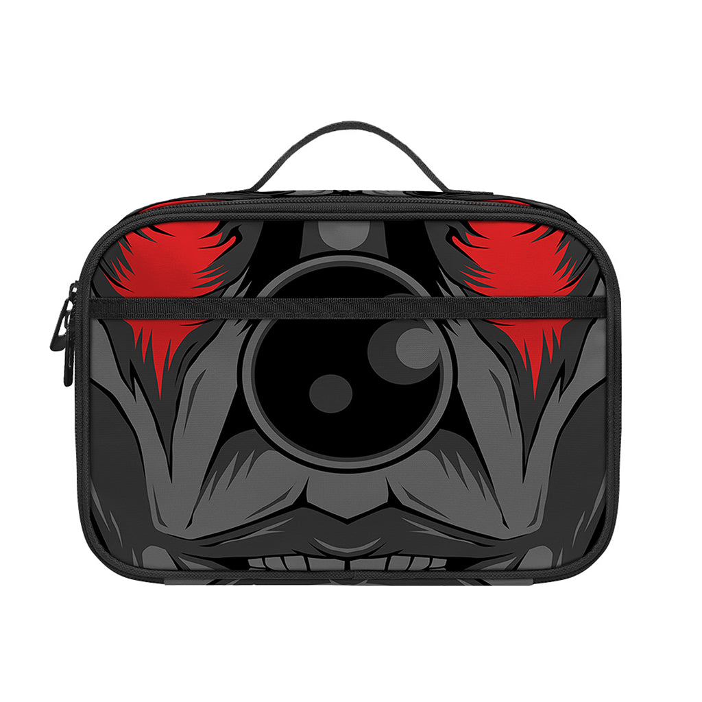 Scary Joker Card Print Portable Lunch Bag