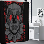 Scary Joker Card Print Premium Shower Curtain
