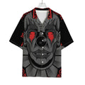 Scary Joker Card Print Rayon Hawaiian Shirt