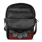 Scary Joker Card Print Rectangular Crossbody Bag