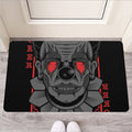 Scary Joker Card Print Rubber Doormat