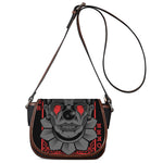 Scary Joker Card Print Saddle Bag