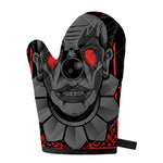 Scary Joker Card Print Single Oven Mitt