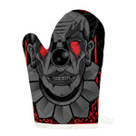 Scary Joker Card Print Single Oven Mitt