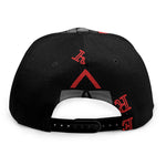 Scary Joker Card Print Snapback Cap