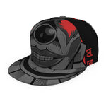 Scary Joker Card Print Snapback Cap