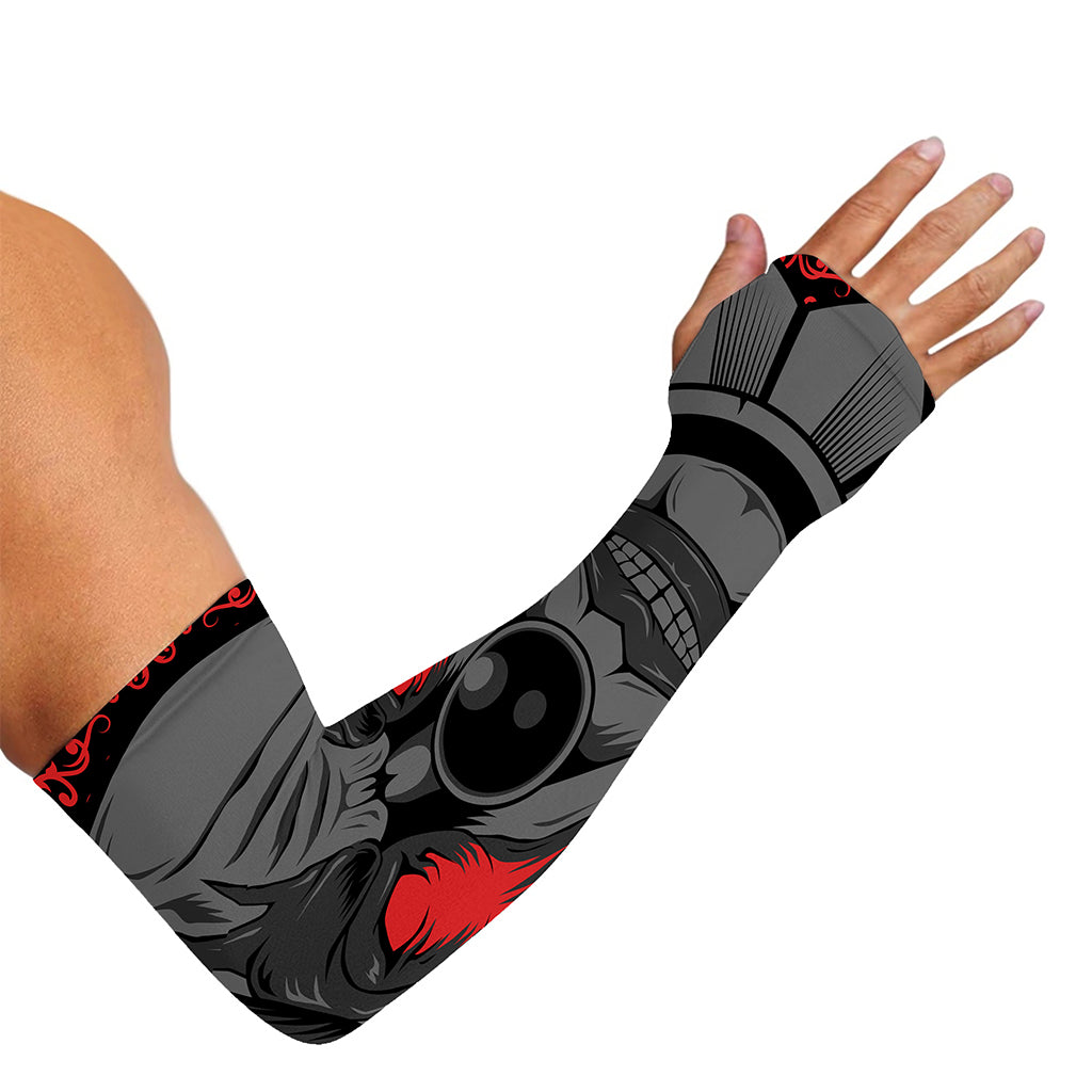Scary Joker Card Print Sun Protection Arm Sleeves