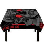 Scary Joker Card Print Tablecloth