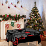 Scary Joker Card Print Tablecloth