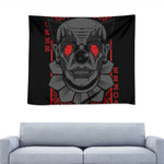 Scary Joker Card Print Tapestry