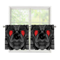 Scary Joker Card Print Tier Curtains