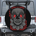 Scary Joker Card Print Tire Cover
