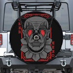 Scary Joker Card Print Tire Cover With Camera Hole