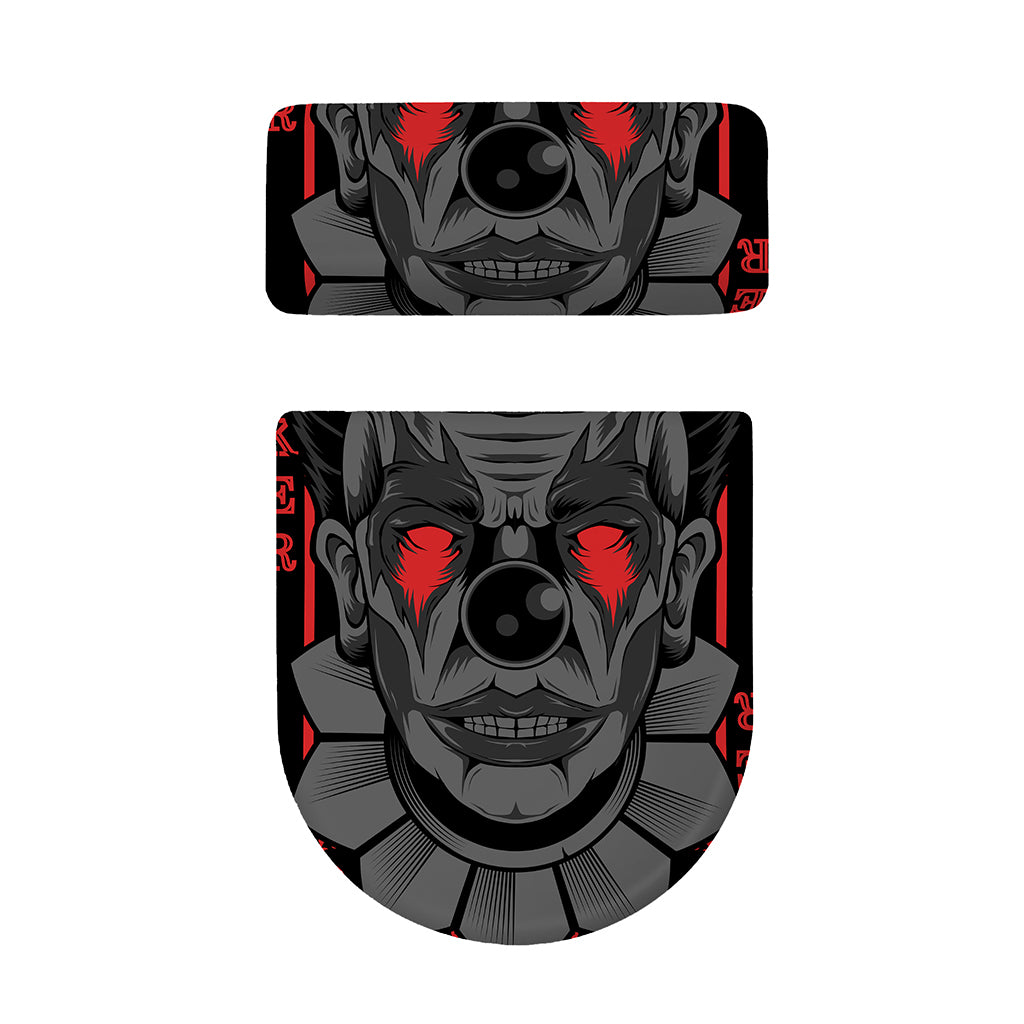 Scary Joker Card Print Toilet Lid And Tank Cover Set