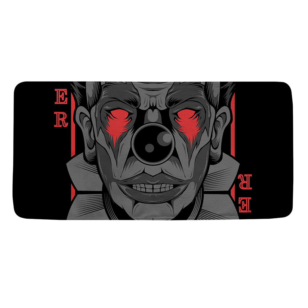 Scary Joker Card Print Towel