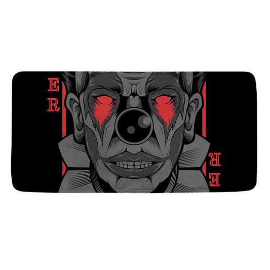 Scary Joker Card Print Towel